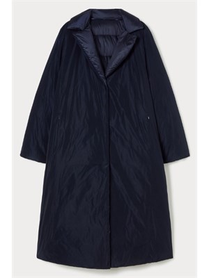 PERSONA BY MARINA RINALDI Piumino reversibile Tequila di Marina Rinaldi in taffetà e nylon cangiante blu in DONNA