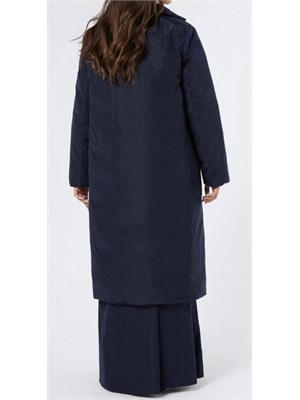 PERSONA BY MARINA RINALDI Piumino reversibile Tequila di Marina Rinaldi in taffetà e nylon cangiante blu in DONNA