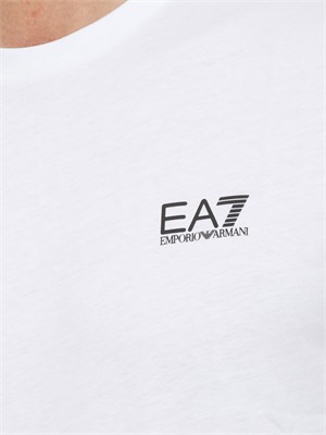 T-shirt EA7 Emporio Armani in cotone Pima bianco in UOMO