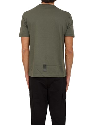 T-shirt EA7 Emporio Armani in cotone Pima verde in UOMO