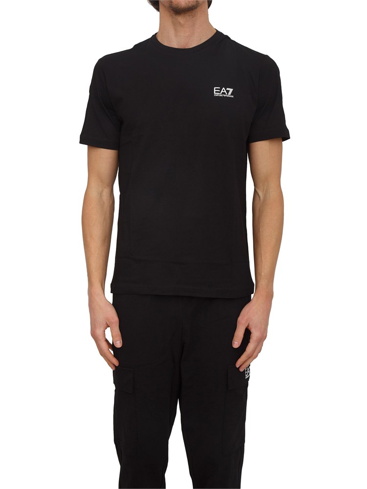 T-shirt EA7 Emporio Armani in cotone Pima nero