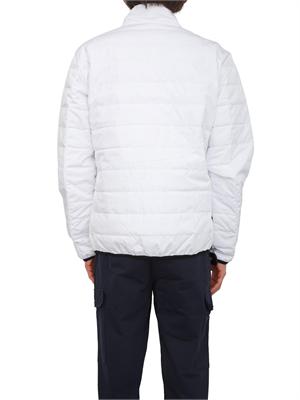 Piumino EA7 Emporio Armani in piuma d'oca e tessuto tecnico bianco in UOMO