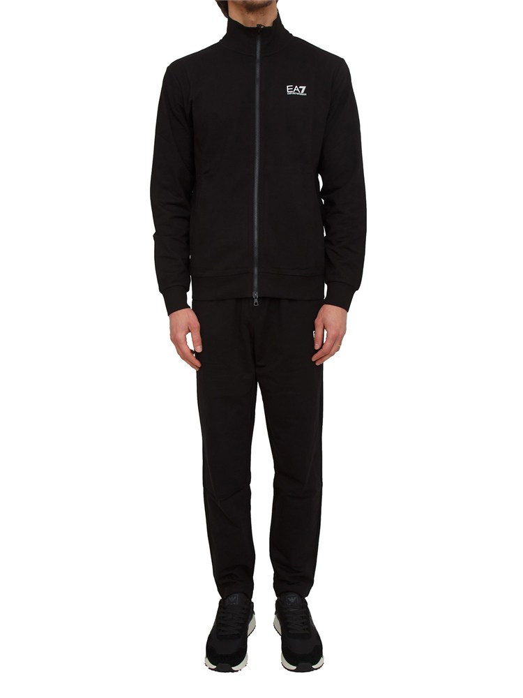 Tuta EA7 Emporio Armani in cotone nero