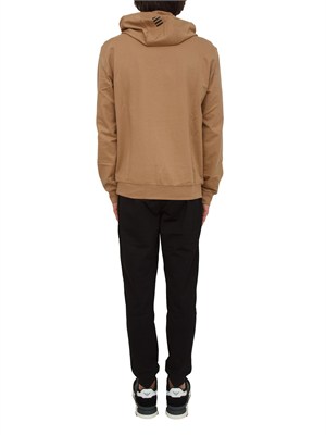 EA7 EMPORIO ARMANI Tuta sportiva beige EA7 Core Identity in cotone in UOMO