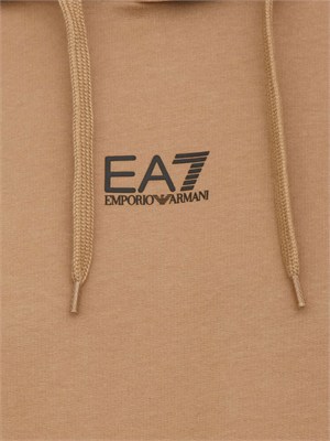 EA7 EMPORIO ARMANI Tuta sportiva beige EA7 Core Identity in cotone in UOMO