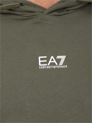 EA7 EMPORIO ARMANI Tuta sportiva verde EA7 Core Identity in cotone in UOMO