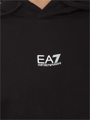 EA7 EMPORIO ARMANI Tuta sportiva nero EA7 Core Identity in cotone in UOMO