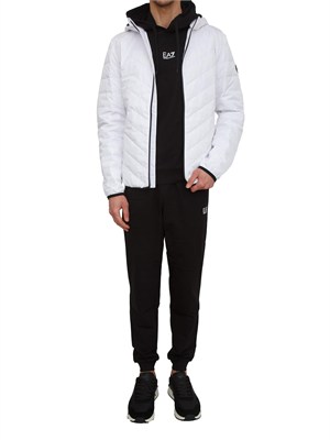 EA7 EMPORIO ARMANI Tuta sportiva nero EA7 Core Identity in cotone in UOMO