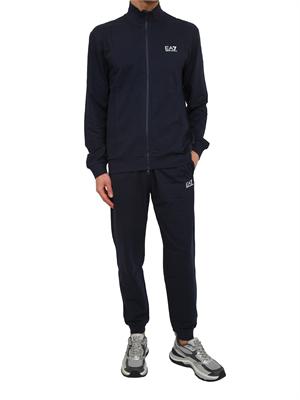 EA7 EMPORIO ARMANI Tuta sportiva blu EA7 Core Identity in cotone in UOMO