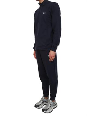 EA7 EMPORIO ARMANI Tuta sportiva blu EA7 Core Identity in cotone in UOMO