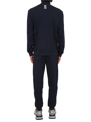 EA7 EMPORIO ARMANI Tuta sportiva blu EA7 Core Identity in cotone in UOMO