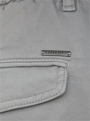 Pantalone Peserico uomo in gabardina di cotone grigio in UOMO