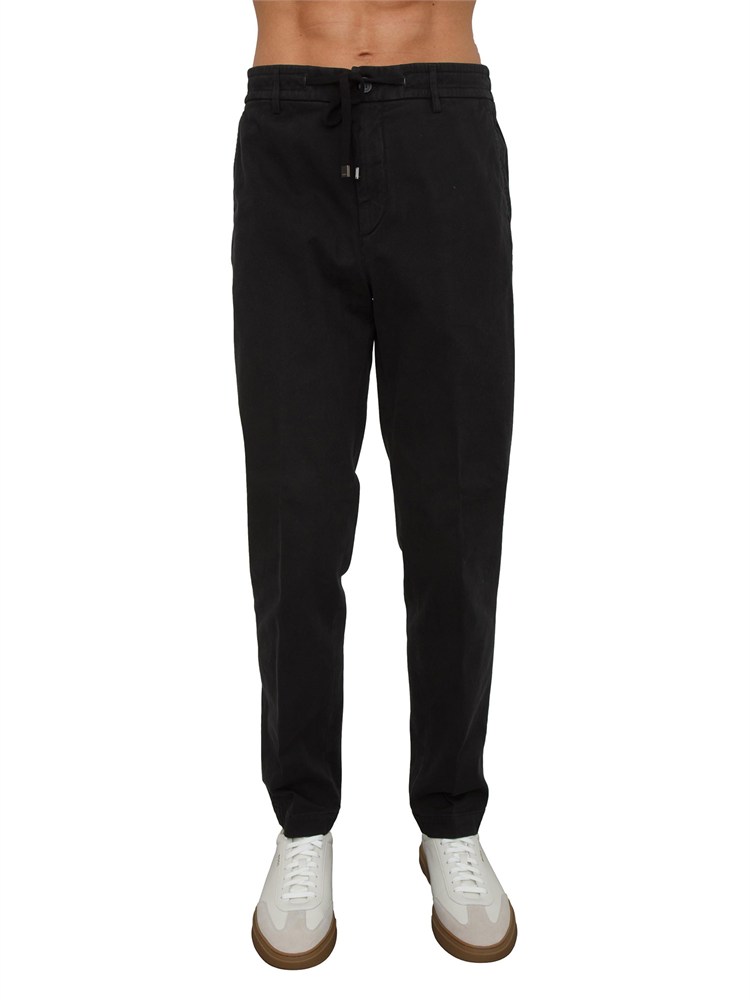 Pantalone chino Peserico uomo in cotone nero