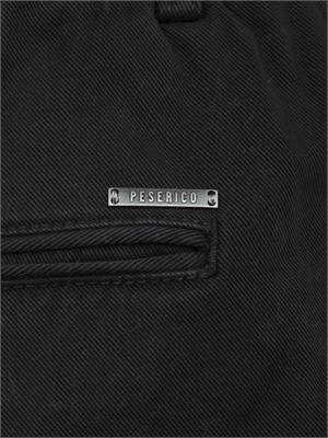 Pantalone chino Peserico uomo in cotone nero in UOMO