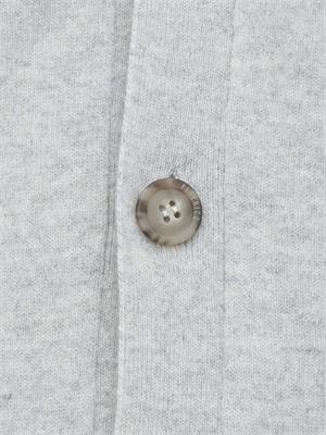 Cardigan Peserico uomo in lana merino e cashmere grigio in UOMO