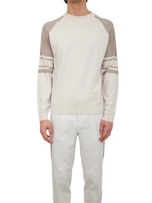 Maglia girocollo Peserico uomo in lana merino e cashmere in UOMO