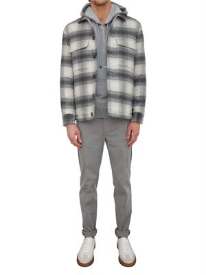Felpa Peserico uomo in lana e cashmere grigio in UOMO