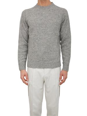 Maglia Peserico uomo in filato moulinÉ bottonato grigio in UOMO