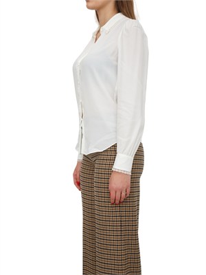 TWIN-SET Camicia Twinset in crêpe de Chine bianca in DONNA