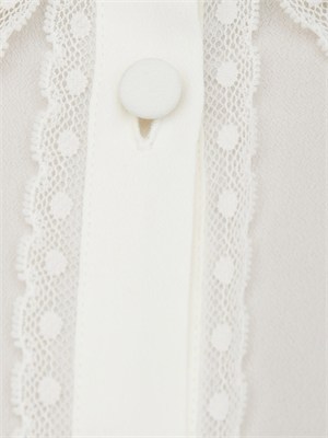 TWIN-SET Camicia Twinset in crêpe de Chine bianca in DONNA