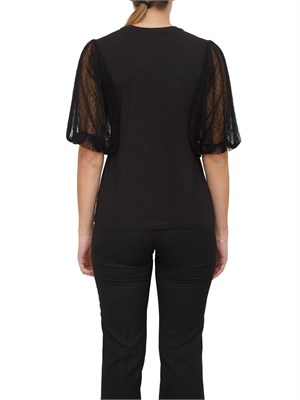 T-SHIRT TWIN-SET NERO in DONNA