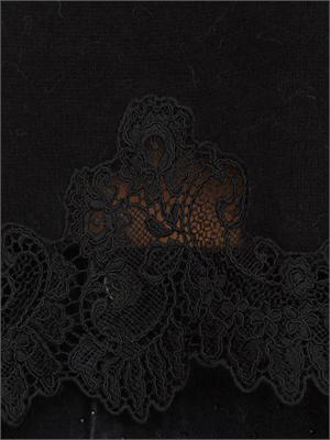 TWIN-SET Maglia Twinset in misto angora nera in DONNA
