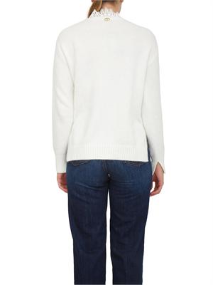 TWIN-SET Maglia Twinset in misto angora bianca in DONNA