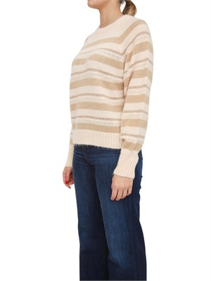 TWIN-SET Maglia Twinset in misto alpaca rosa con lurex in DONNA