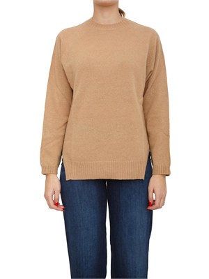 TWIN-SET Maglia Twinset in misto lana cammello in DONNA