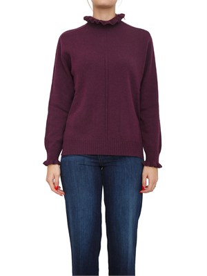 TWIN-SET Maglia Twinset in misto lana bordeaux in DONNA