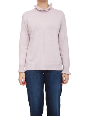 TWIN-SET Maglia Twinset in misto lana lilla in DONNA