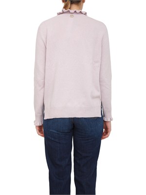 TWIN-SET Maglia Twinset in misto lana lilla in DONNA