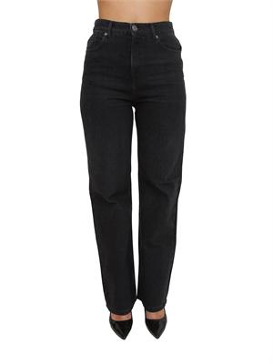TWIN-SET Jeans nero Twinset in cotone stretch con strass in DONNA