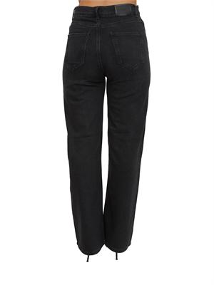 TWIN-SET Jeans nero Twinset in cotone stretch con strass in DONNA