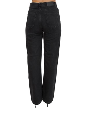 TWIN-SET Jeans nero Twinset in cotone stretch con strass in DONNA