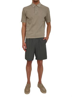 Polo Armani Exchange uomo in cotone tortora in UOMO