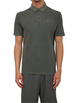 Polo Armani Exchange uomo in cotone verde in UOMO