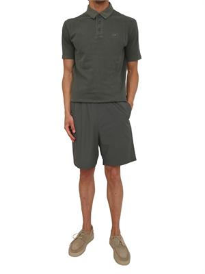 Polo Armani Exchange uomo in cotone verde in UOMO