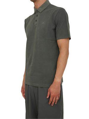 Polo Armani Exchange uomo in cotone verde in UOMO