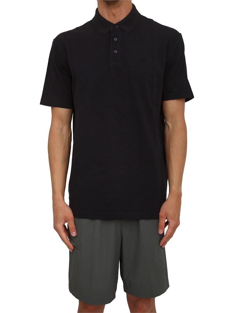 Polo Armani Exchange uomo in cotone blu
