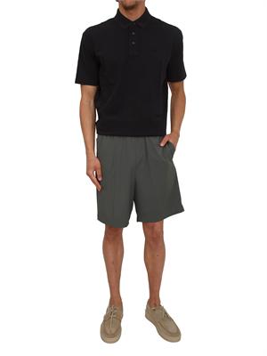 Polo Armani Exchange uomo in cotone blu in UOMO