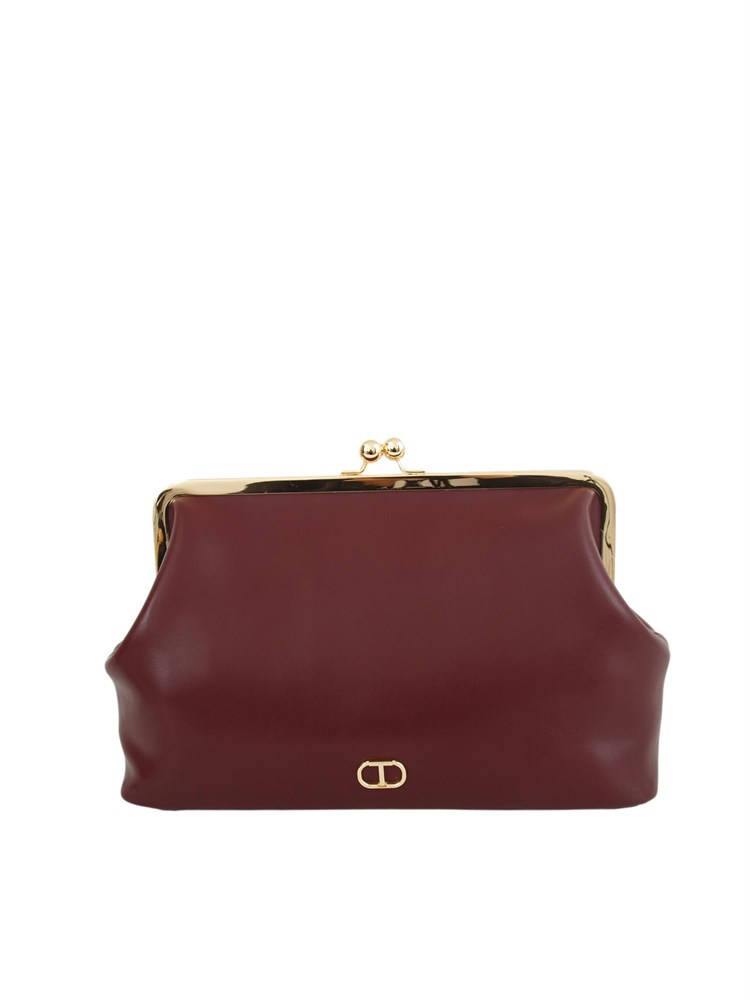 TWIN-SET Borsa a tracolla Twinset a clutch con Oval T bordeaux