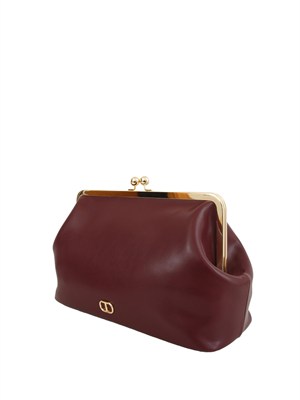 TWIN-SET Borsa a tracolla Twinset a clutch con Oval T bordeaux in DONNA