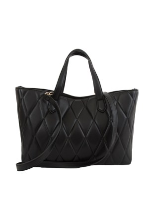 TWIN-SET Borsa shopper Twinset trapuntata nero in DONNA