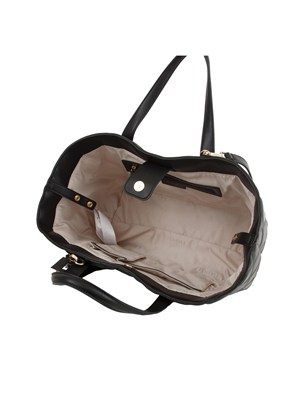 TWIN-SET Borsa shopper Twinset trapuntata nero in DONNA