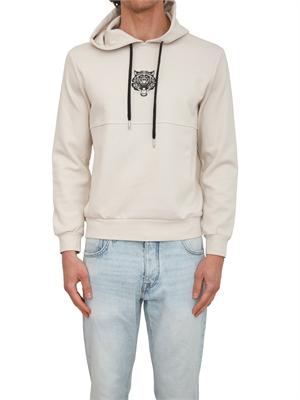Felpa cappuccio Antony Morato in cotone interlock beige in UOMO