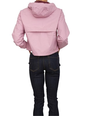 Giubbino reversibile Laurette K-WAY donna in tessuto rosa e purple in DONNA