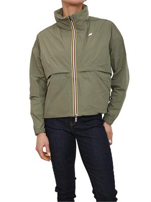 Giubbino Aubette K-WAY donna in tessuto verde in DONNA
