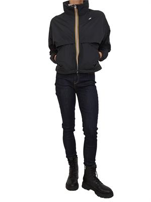Giubbino Aubette K-WAY donna in tessuto nero in DONNA