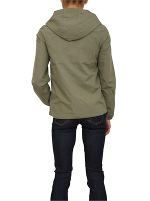 Giubbino Marguerite K-WAY donna in tessuto tecnico verde in DONNA